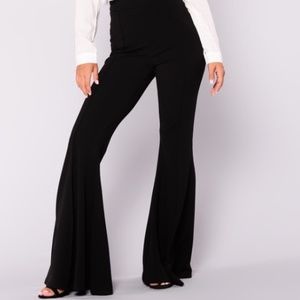 High Waist Fit & Flare Bell Bottoms